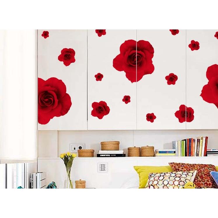 Rose red Rose Wall Sticker DM570112