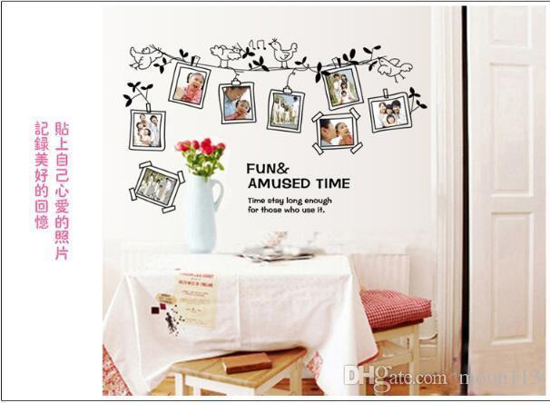 AY9136 cartoon black bird photo photo stickers stickers wallpaper wallpaper English