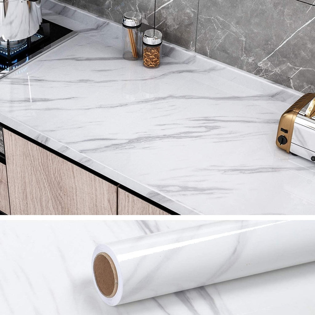 Kitchen Oil-proof Waterproof Stickers Aluminum Foil Kitchen Stove Cabinet Self Adhesive Wall Sticker DIY Wallpaper 24 inch by 78 inch 60cm by 200cm