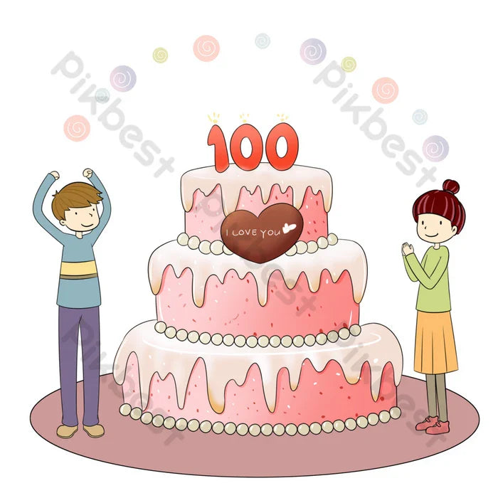 Cake Boy Girl Print Self-adhesive Wall Sticker Decal Wallpaper 70x50cm