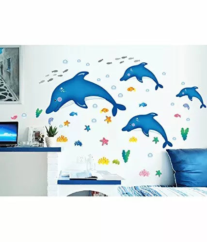 Ay6044 Wall Sticker Star Fish Underwater Creature Poster For Kids Room