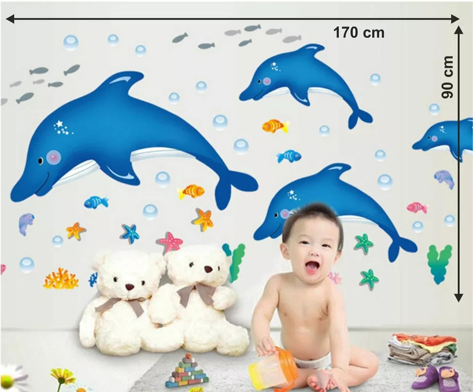 Ay6044 Wall Sticker Star Fish Underwater Creature Poster For Kids Room