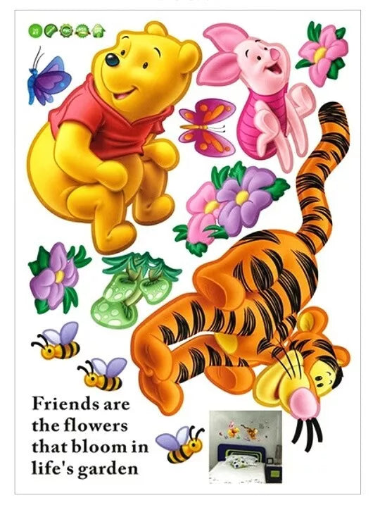 Pooh Wall Winnie Sticker Disney Decal Vinyl Decor Art Kids Decals Home Room