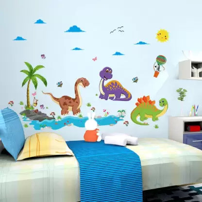 DUNIA STIKER Dinosaurus SK9125 (90x60) - Stiker Dinding / Wall Sticker