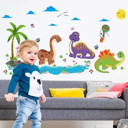 DUNIA STIKER Dinosaurus SK9125 (90x60) - Stiker Dinding / Wall Sticker