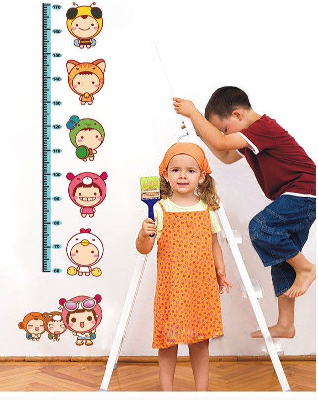 AM025 Ketsicart Home Removable Cartoon Height Chart Measure Decal Wall Sticker DIY