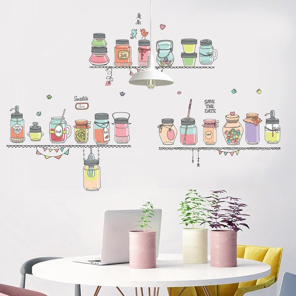 JM7345 Restaurant Self-adhesive Wall Sticker - Multi