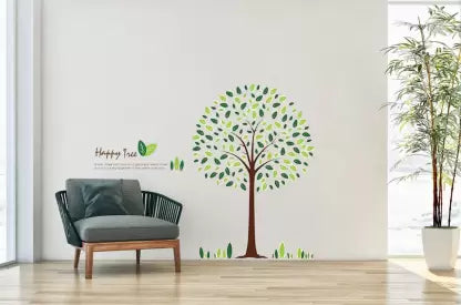 Jm8212 Large Tree Wall Decals Wall Stickers Happy tree Cute wall sticker ,