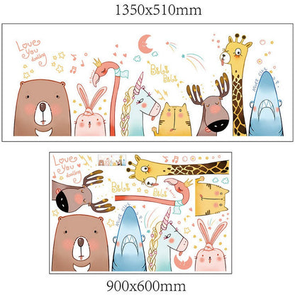 Wall decal Funny animals XH9316