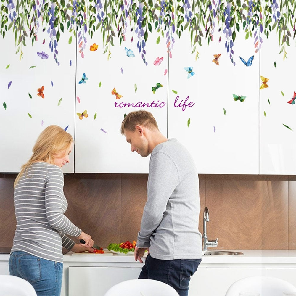 Wall Sticker SK9193-Butterfly Leaf