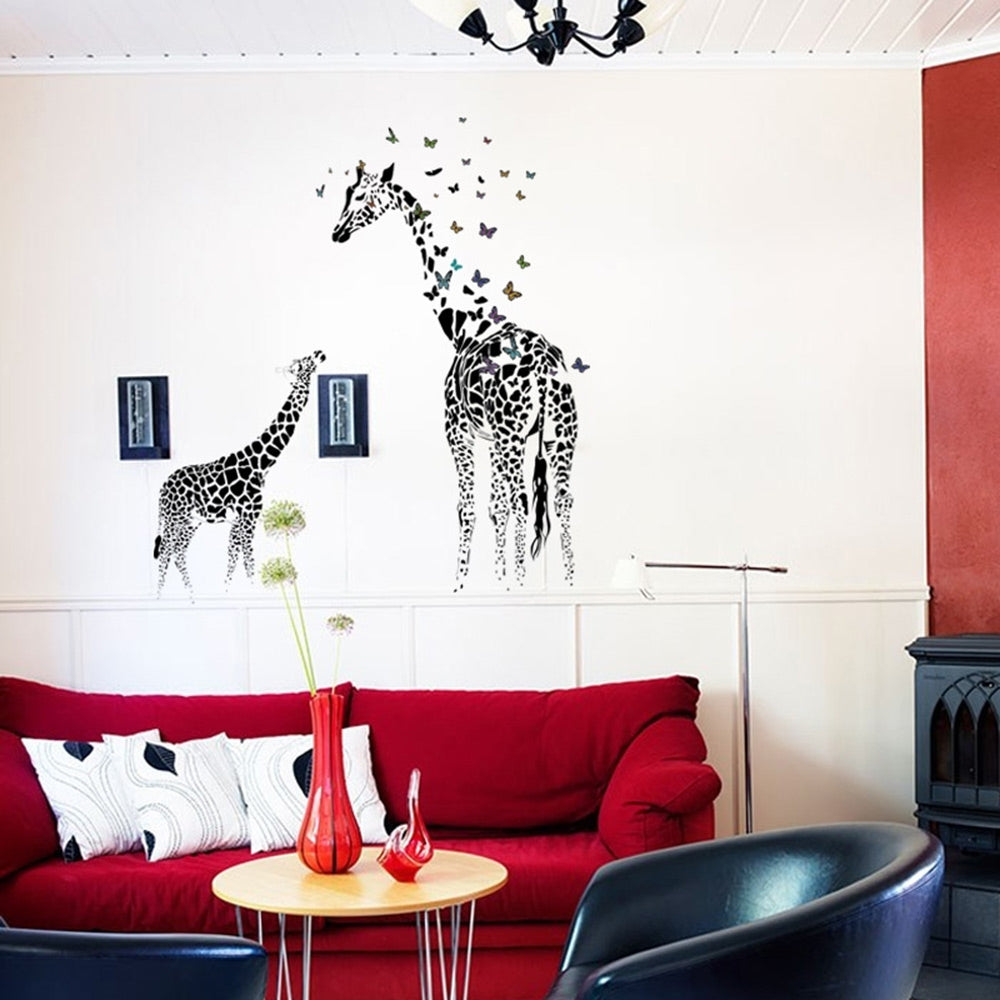 wall sticker "Mom and baby Giraffe SK9067"