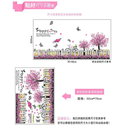 AY7267 Happy Tree 3D Wall Stickers