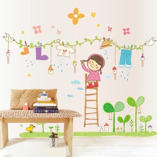 Wallsticker Wall Stiker Dinding Laundry Kids xl8115