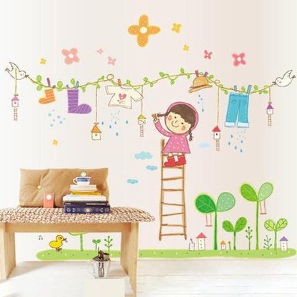 Wallsticker Wall Stiker Dinding Laundry Kids xl8115
