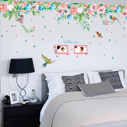 Sk9052 Peony and Magpie Wall Sticker