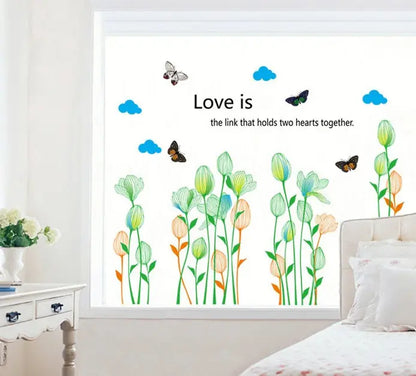 wall sticker Lotus Watercolor AY7239