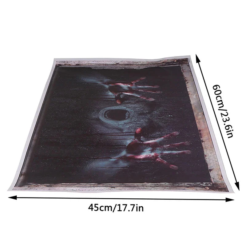Halloween Okraski 3D Duha, Steno, okno Nalepke Odstranljive Grozo Nalepko Plakat avto nalepke
