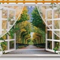 Sk9020G Screen Window Scenery Window Landscape Wall Sticker