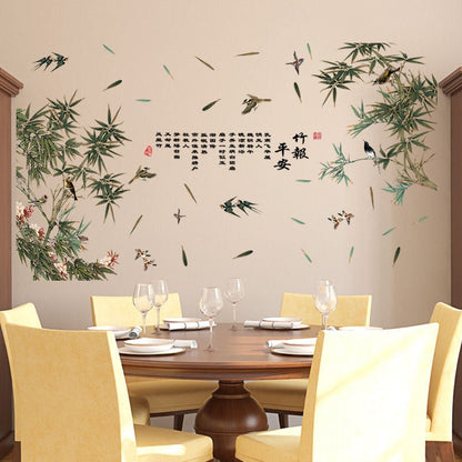 Designer Stencils Bamboo Shoots Wall sticker