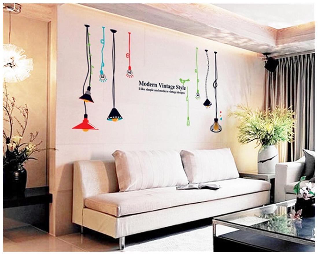 AY9173 vintage bulbs modern Wall Sticker