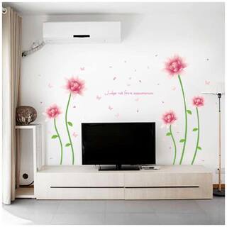 Sk9194 Romantic Pink Blossoms Wall Sticker