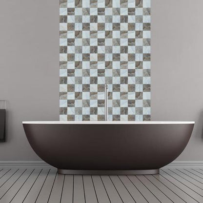 DIY Kitchen Bathroom Bathroom Simulation Wall Tile Waterproof Wallpaper, Peel and Stick Tile Backsplash Wall Tiles 8"x8" (6 Sheets) JM706