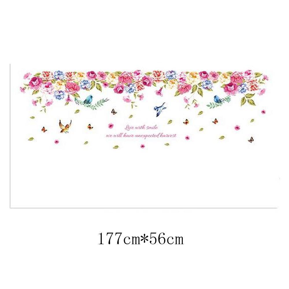WALL STICKERS 60X90 XL8202 HANGING COLORFUL ROSES