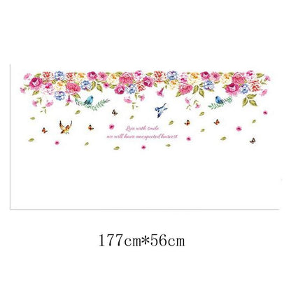 WALL STICKERS 60X90 XL8202 HANGING COLORFUL ROSES
