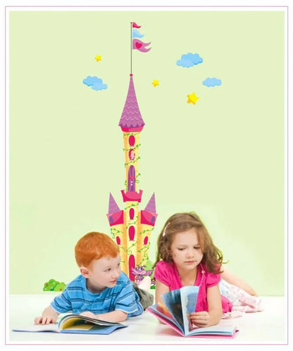 Wall stickers [Western castle] Interior, bedding, storage Interior fabrics (cushions, tablecloths, fabric decorations)