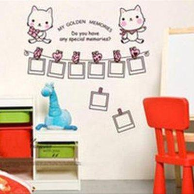 JM7103 Photo Frame Wall Stickers Home Decor Cute Decals Quotes Kids DIY Adesivo de Parede Removable Mixable