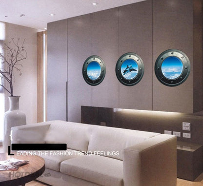 Combo of 3 3D Decals of the Universe World, New Style, Astronaut Pattern,