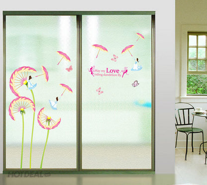 SYGA Dandelion umbrella wall Removable Sticker