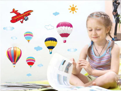 Ays622  Hot air balloon, Airplanes Removable Wall Sticker