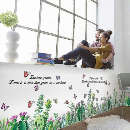 Cactus Plant Decals Wall Sticker Bedroom Bathroom Cabinet Wall Paste