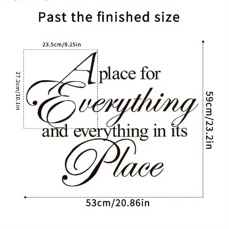 1pc Inspirational Wall Stickers, Motivational Wall Decals, Peel And Stick Vinyl Wall Quotes Stickers, Removable Positive Saying Word Decal For Bedroom Office School Classroom