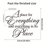 1pc Inspirational Wall Stickers, Motivational Wall Decals, Peel And Stick Vinyl Wall Quotes Stickers, Removable Positive Saying Word Decal For Bedroom Office School Classroom