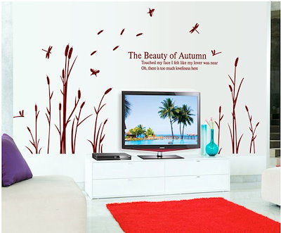 2024 New 3D Plant Removable  PVC Wall Stickers Home Decor Sticker