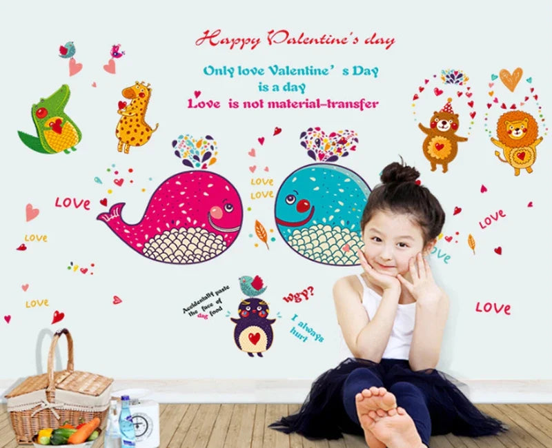 Dolphin and Fish Wall Stickers for Kids Rooms, Bathroom, Tile, Glass, Home Decorations, 5**