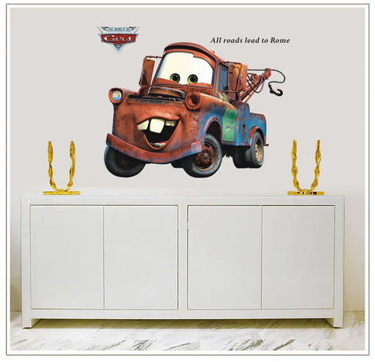 3D Broken Mater Truck Car For Boys Bedroom Self Adhesive Kids Room Wall sticker Ay9007