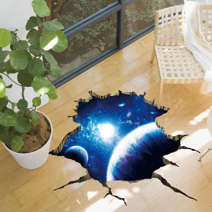 3D Space Nebula Roof Floor Decorative Vinyl Wall Stickers Funny Art Wall Decals Mural for Kids Rooms Bedroom Home Decor XL8306