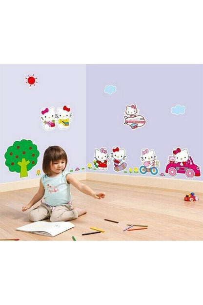 Hello Kitty Wall Sticker Kids Room Decoration Gift Self Adhesive Wall Decor