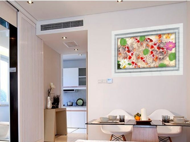 MJ8031A Fish Pond Wallsticker wall sticker stiker dinding