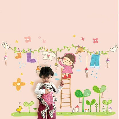 Wallsticker Wall Stiker Dinding Laundry Kids xl8115