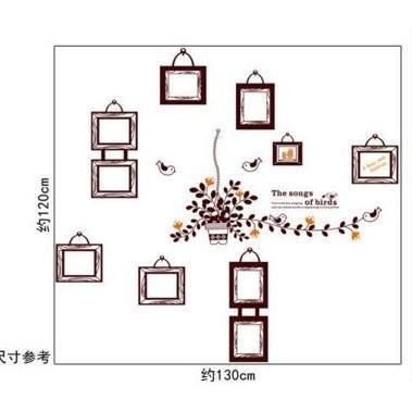 Birds Photo Frame Wall Sticker - AY9224