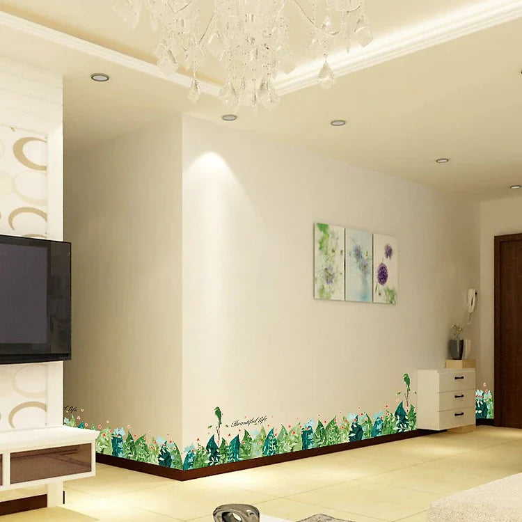 ZOOYOO XH7221 Stone Flower Wall Decal