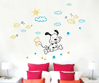 StickerShopee Happy Dog in Air - Wall Stickers - Ay07083