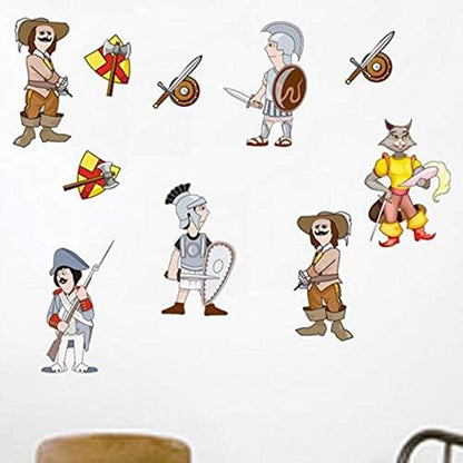 Cartoon character knight wall sticker, Ncs0022