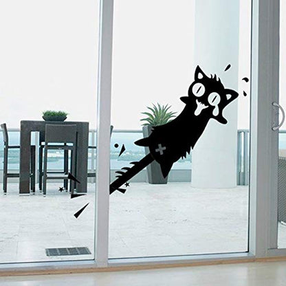 cat wall sticker Carved PVC for home decor Decals Doors/windows decoration Funny car stickers