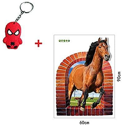 3D Horse animals Background Wall Sticker for Living Room SK9074