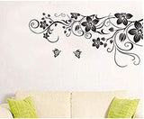 Dm577004 Black Butterflies and Tree Vine creative fashionable combination wall sticker